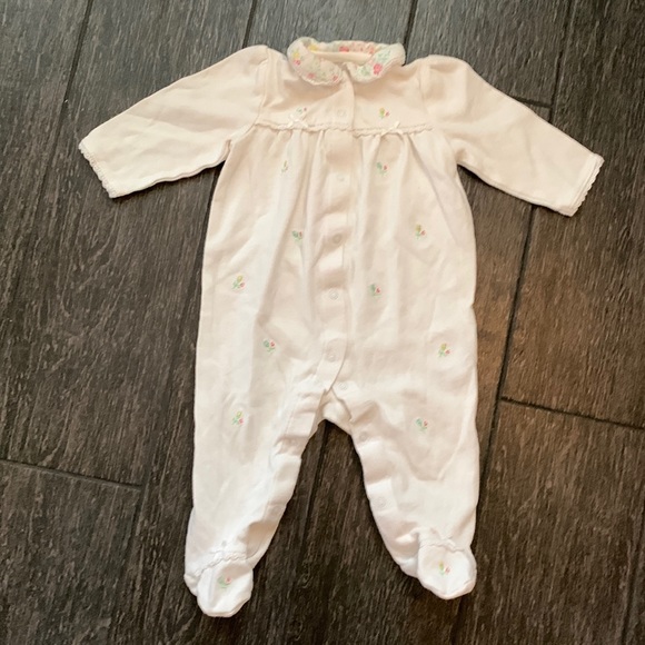 Little Me Other - Sweet baby girl floral footie 🌷